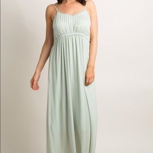 Maternity maxi dress